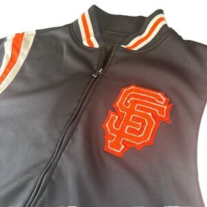 Stitches San Francisco Giants MLB Baseball Full Zip Jack Mens XL Black